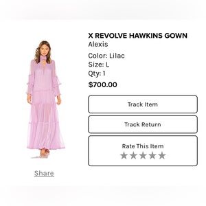 ALEXIS X REVOLVE HAWKINS GOWN — ** NWT